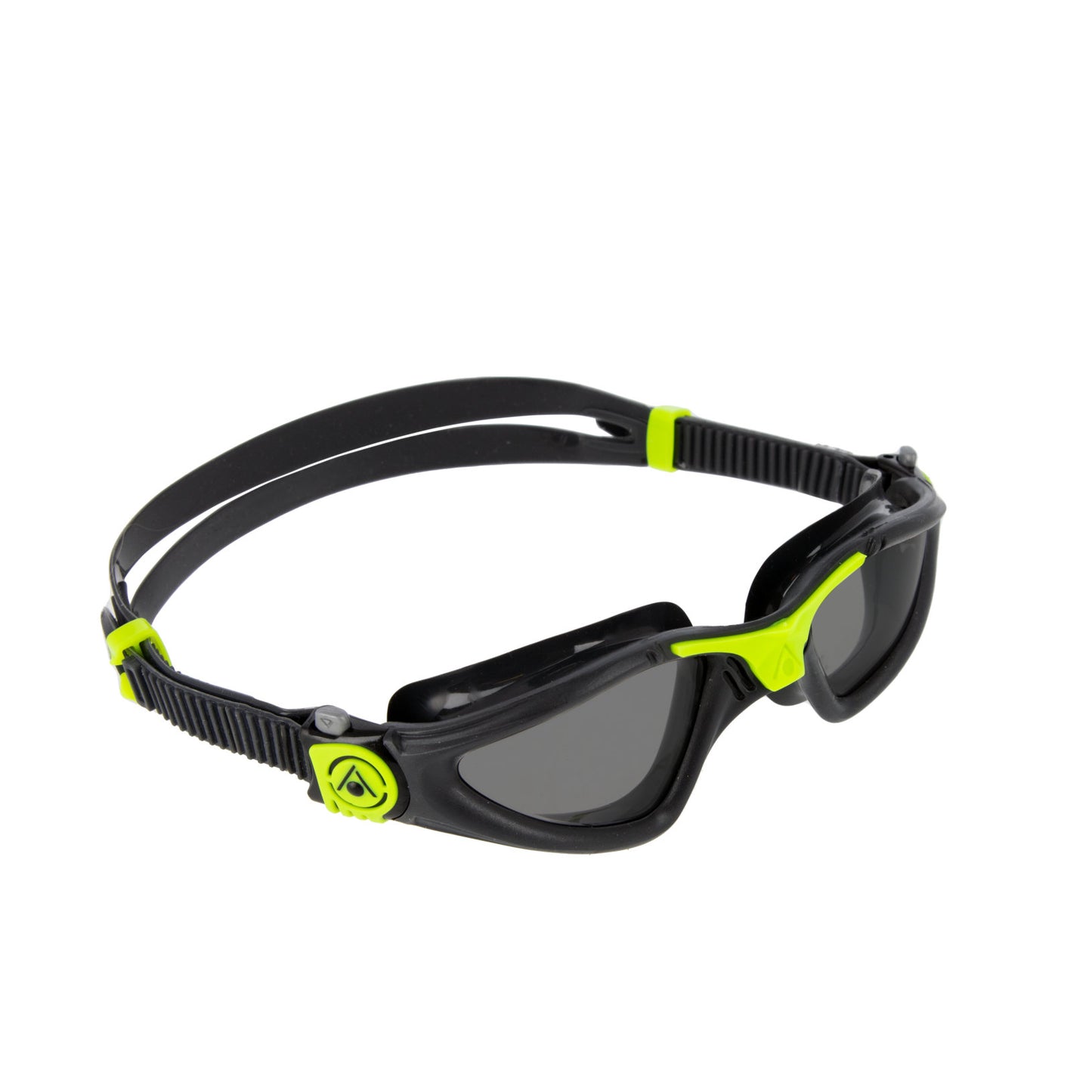 Aquasphere Kayenne swimming goggles with clear lenses and adjustable strap on a plain background.