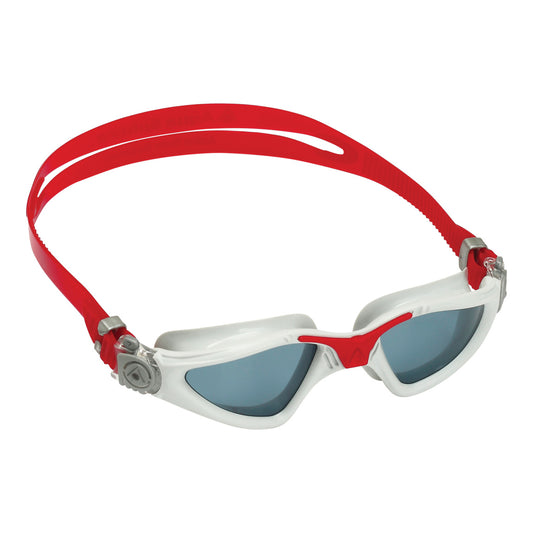 Aquasphere Kayenne swimming goggles with clear lenses and adjustable straps, designed for comfortable water sport use.