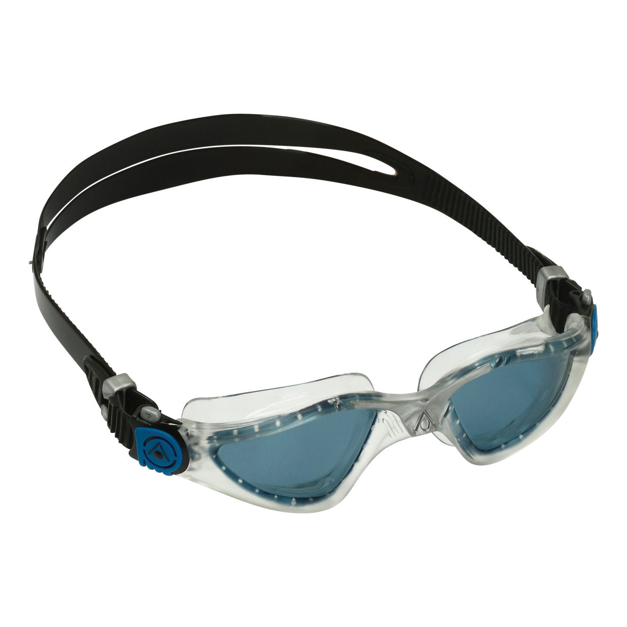 Aquasphere Kayenne swimming goggles with clear lenses, adjustable strap, and streamlined design for comfortable swimming.
