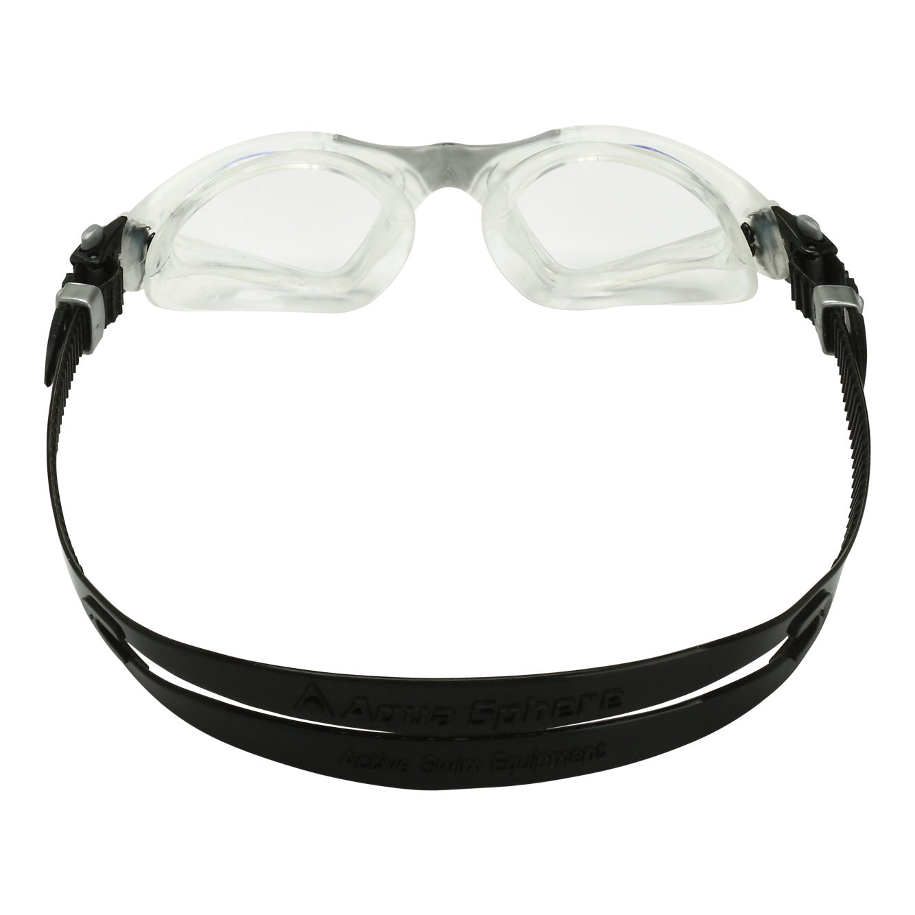 Aquasphere Kayenne swimming goggles with clear lenses and adjustable strap, designed for comfortable water eye protection.