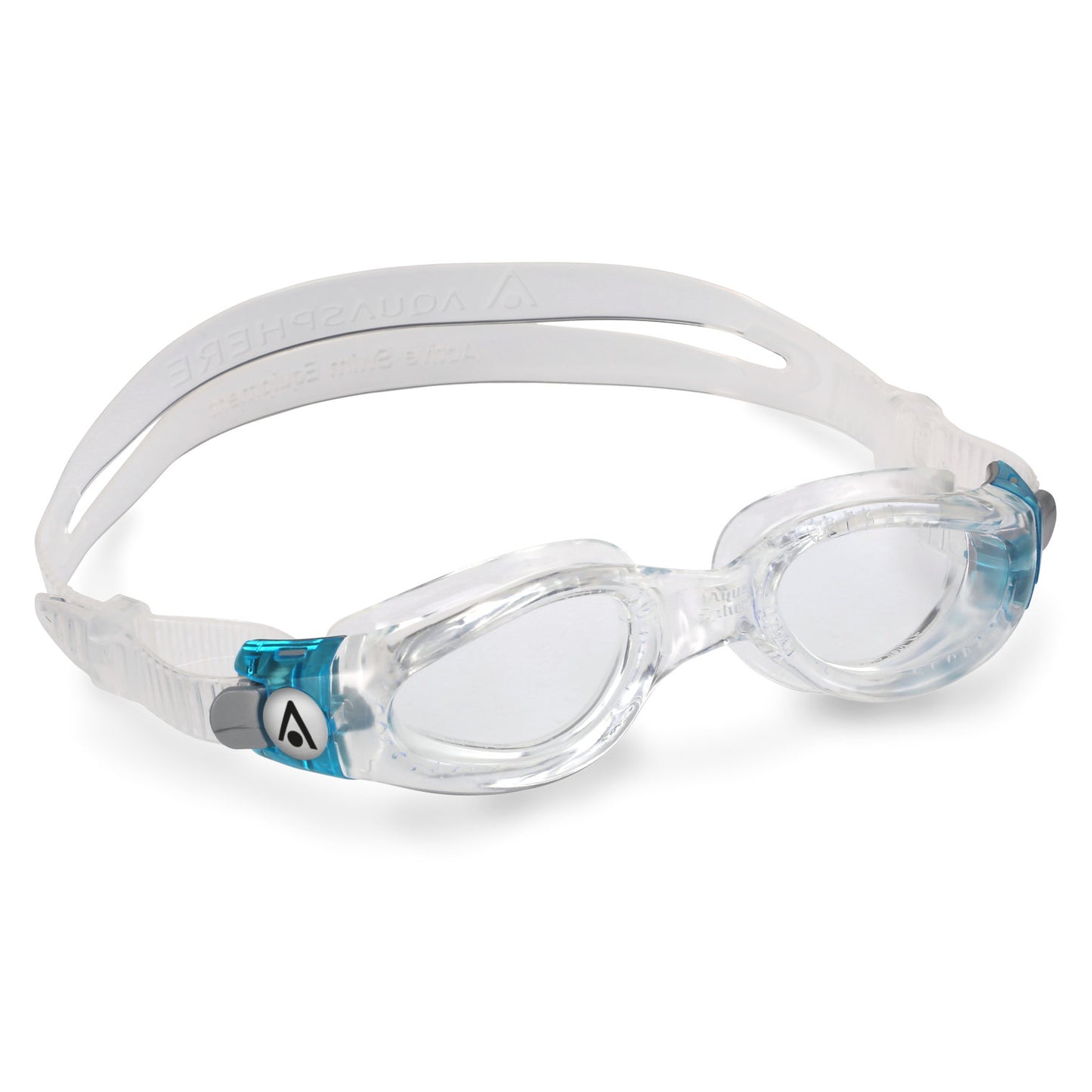 Aquasphere Kaiman small swimming goggles with clear lenses and adjustable strap, designed for comfortable water wear.