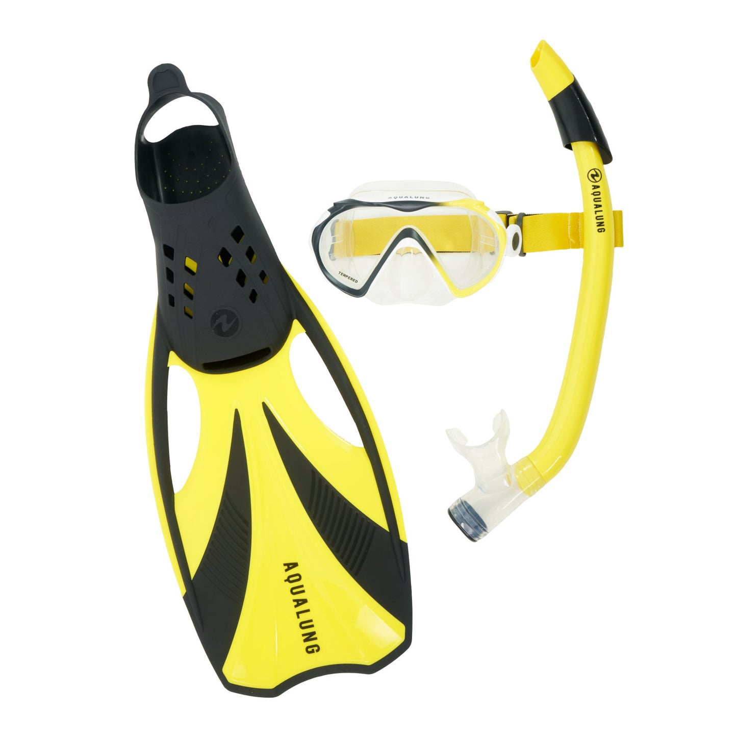 Aquasphere Compass Mask / Snorkel & FinsSet