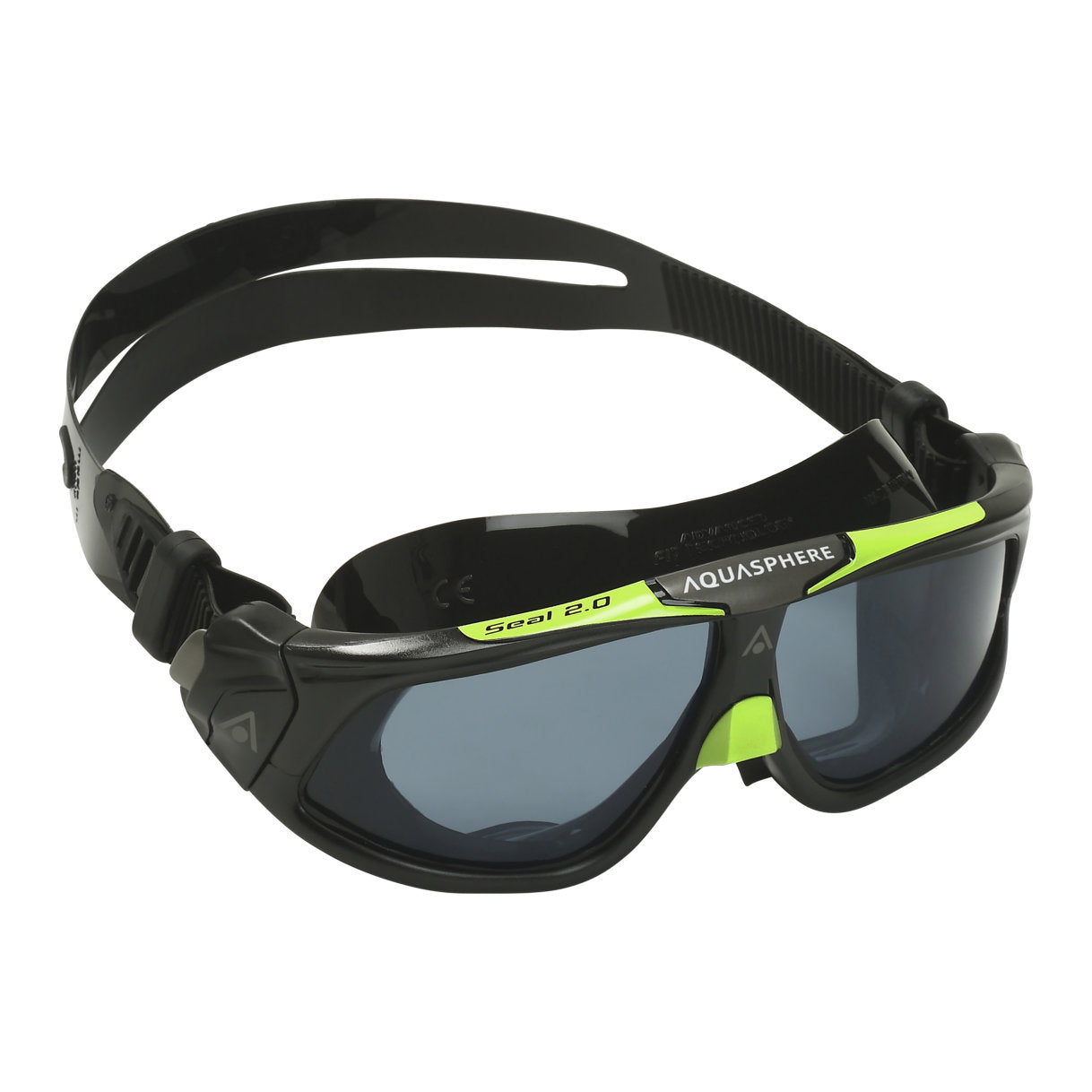 Aquasphere Seal 2.0 swimming goggles with clear lenses and adjustable strap, designed for comfortable water sport use.