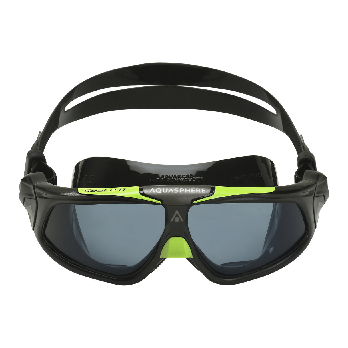 Aquasphere Seal 2.0 swimming goggles with clear lenses and adjustable strap, designed for comfortable water protection.