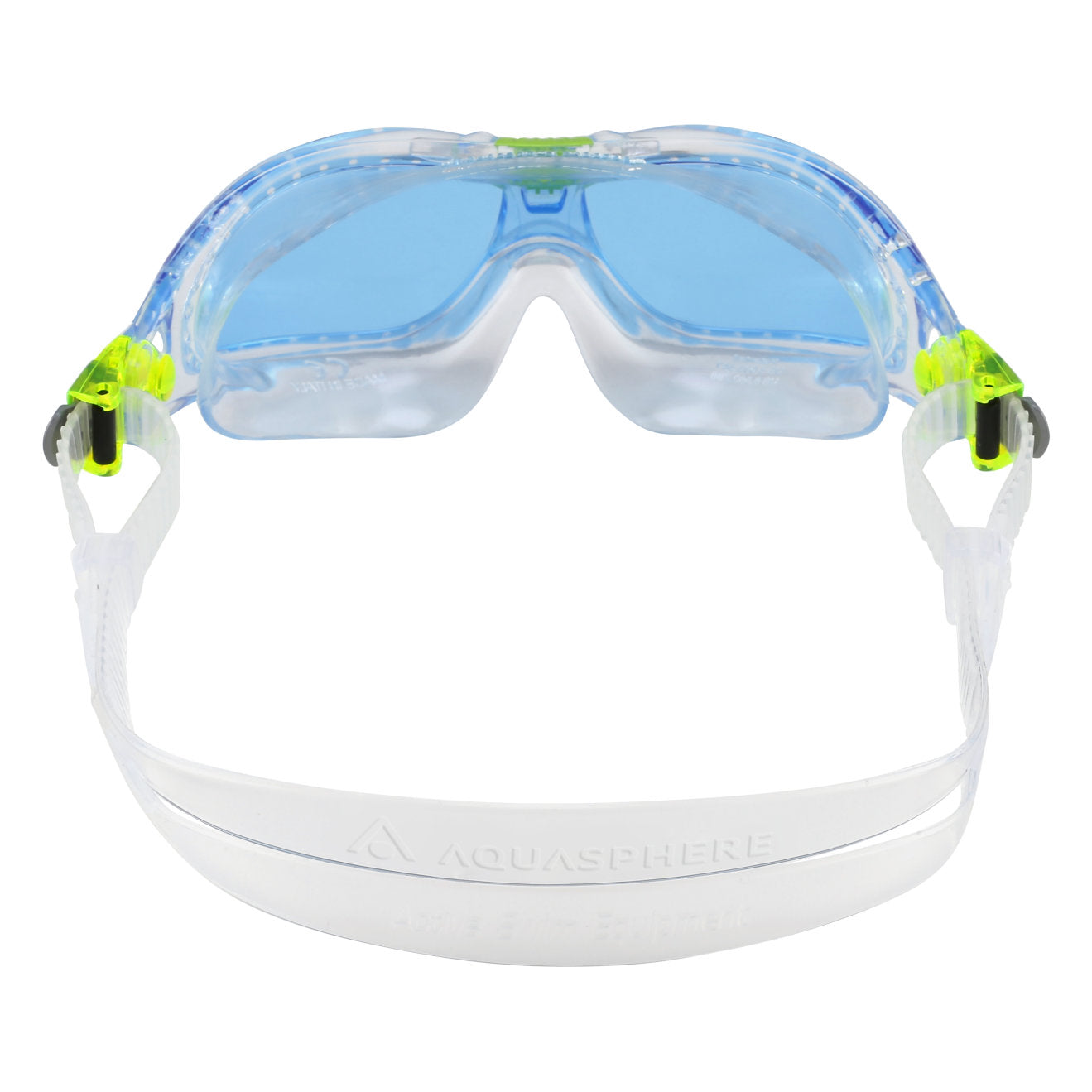 Aquasphere Seal Kids 2.0 swimming mask for children with clear lenses and adjustable straps, designed for comfortable water activities.