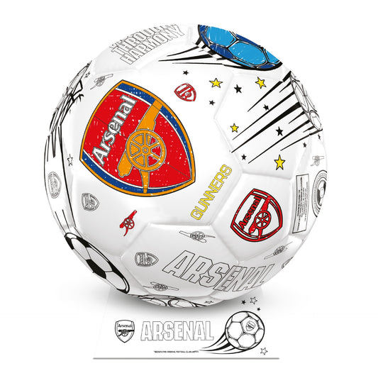 Team Merchandise Colour In Ball, a colorful sporting goods toy for kids to draw and customize, with vibrant design details.