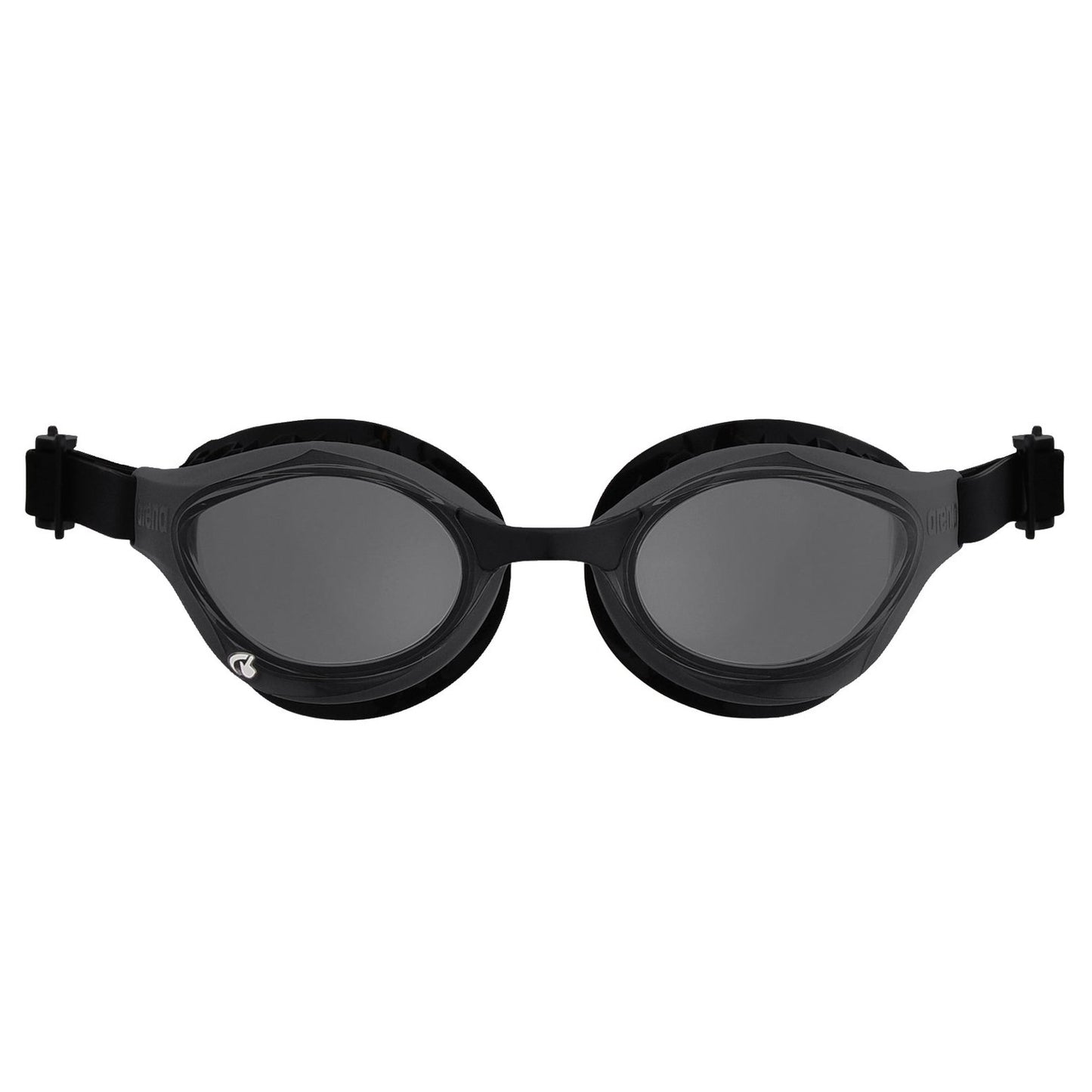 Arena Air Bold Swipe swimming goggles with clear lenses and adjustable straps, designed for comfortable swimming.
