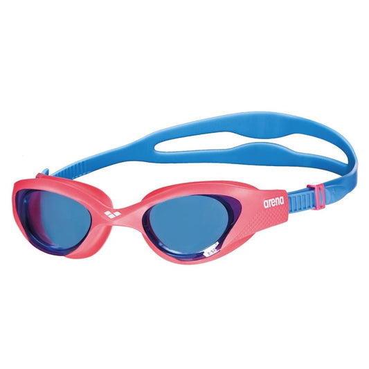 Arena The One Junior swimming goggles with clear lenses and adjustable strap, designed for young swimmers' comfort and fit.