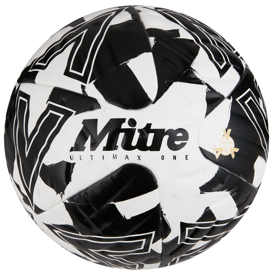 Mitre B0152 Ultimax One 23 Football White / Black Sz 5