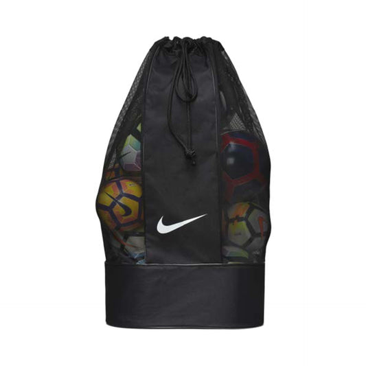 Nike Club Team soccer ball bag for storing footballs, featuring a durable design with a zipper closure and sport branding.