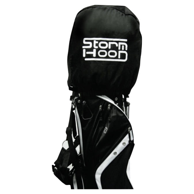 Longridge Storm golf bag rain hood protecting a golf bag from rain, made of waterproof material, designed for Longridge golf bags.