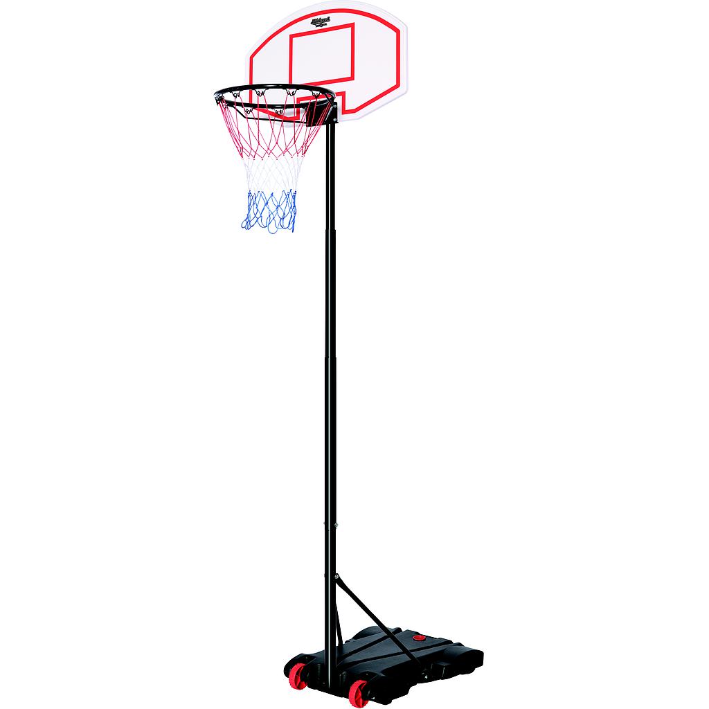 Midwest Junior Basketball Stand adjustable from 5 to 8 feet, sporting goods equipment for youth basketball practice.
