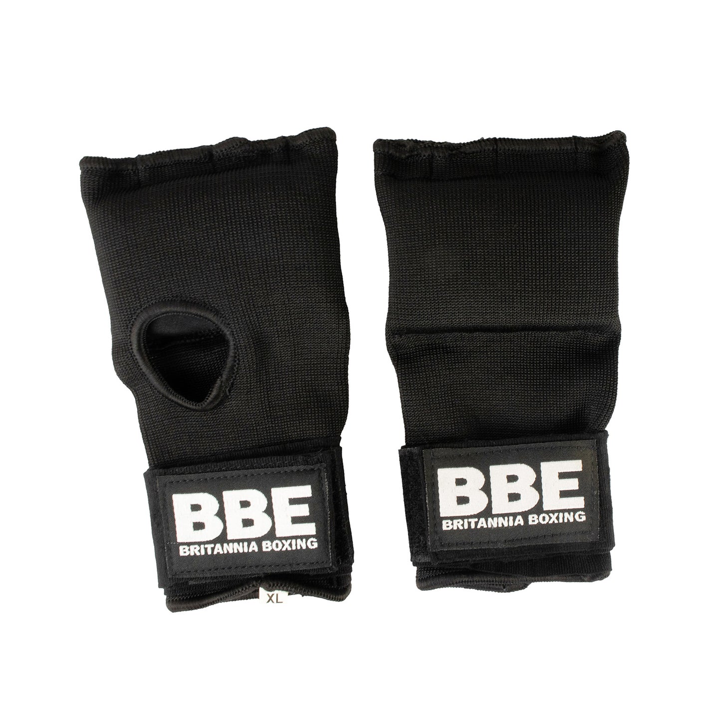 BBE Boxing padded inner glove for boxing training, showing black and red inner padding with brand logo and stitching details.