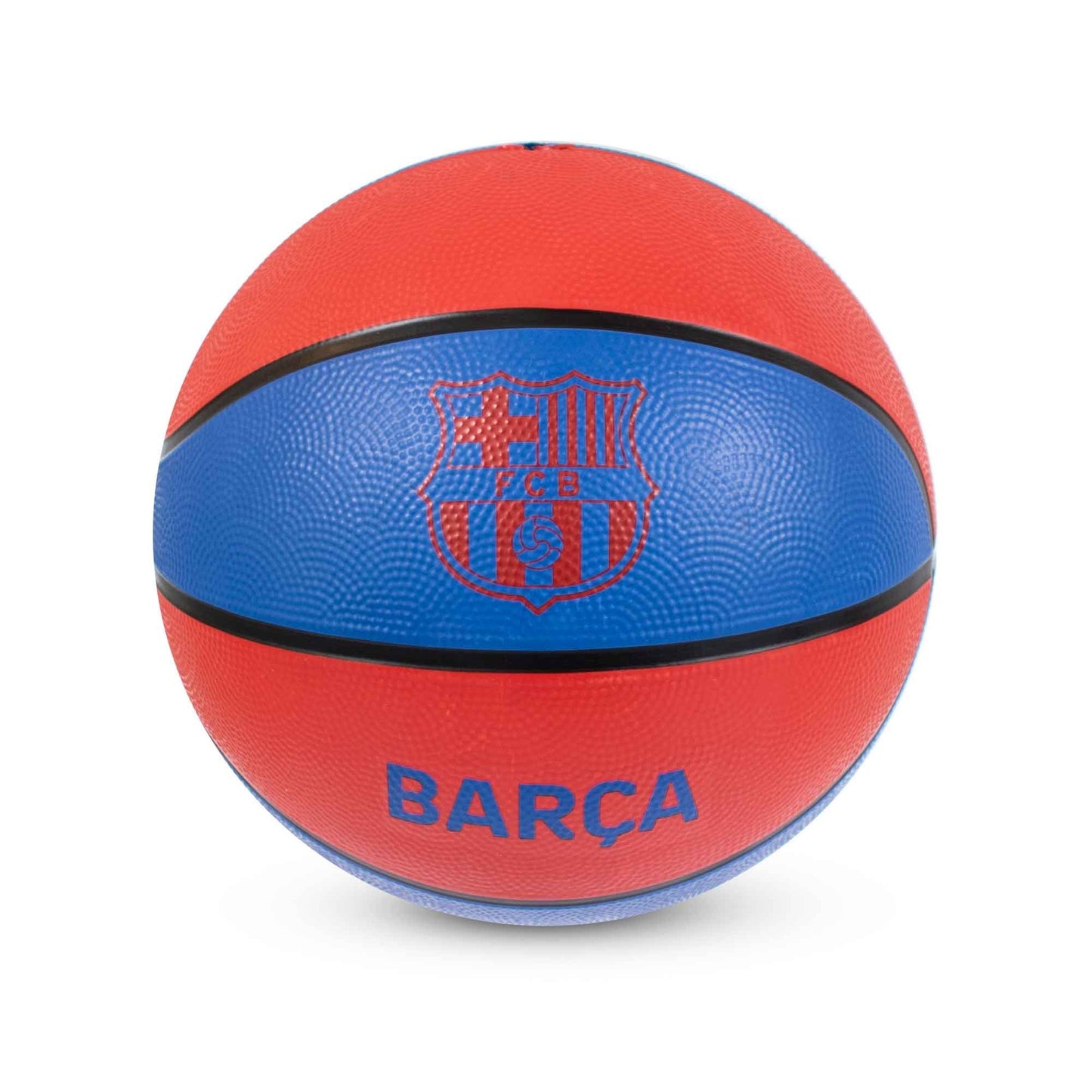Official Team Merchandise Size 7 basketball for sporting goods, featuring team branding and a textured rubber surface.