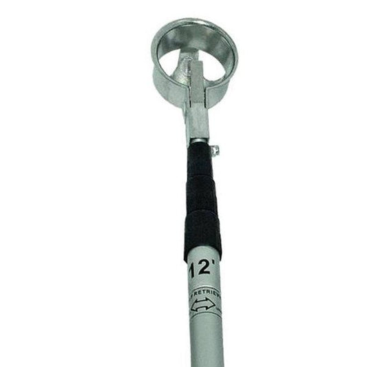 Longridge 15ft golf ball retriever with metal cup, sporting goods tool for retrieving golf balls from water or rough.