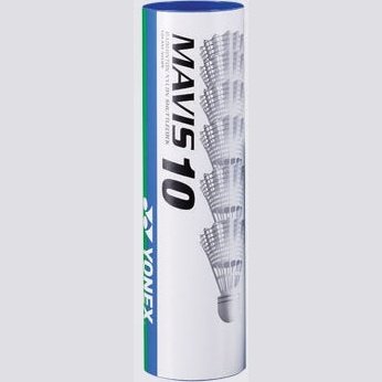 Yonex Badminton Mavis 10 White Shuttles - Medium Blue Speed