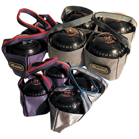 Henselite 2 Bowl Carrier for lawn bowls, durable sporting goods with padded compartments for easy transport and storage.
