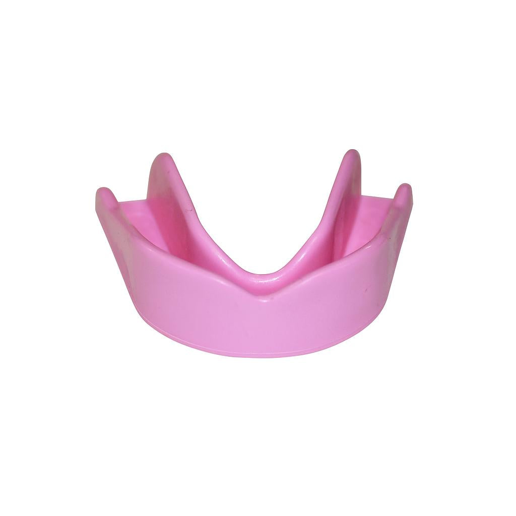 Safegard Essential Boil and Bite Mouthguard for sports, showing flexible, molded protective mouthgear in blue.