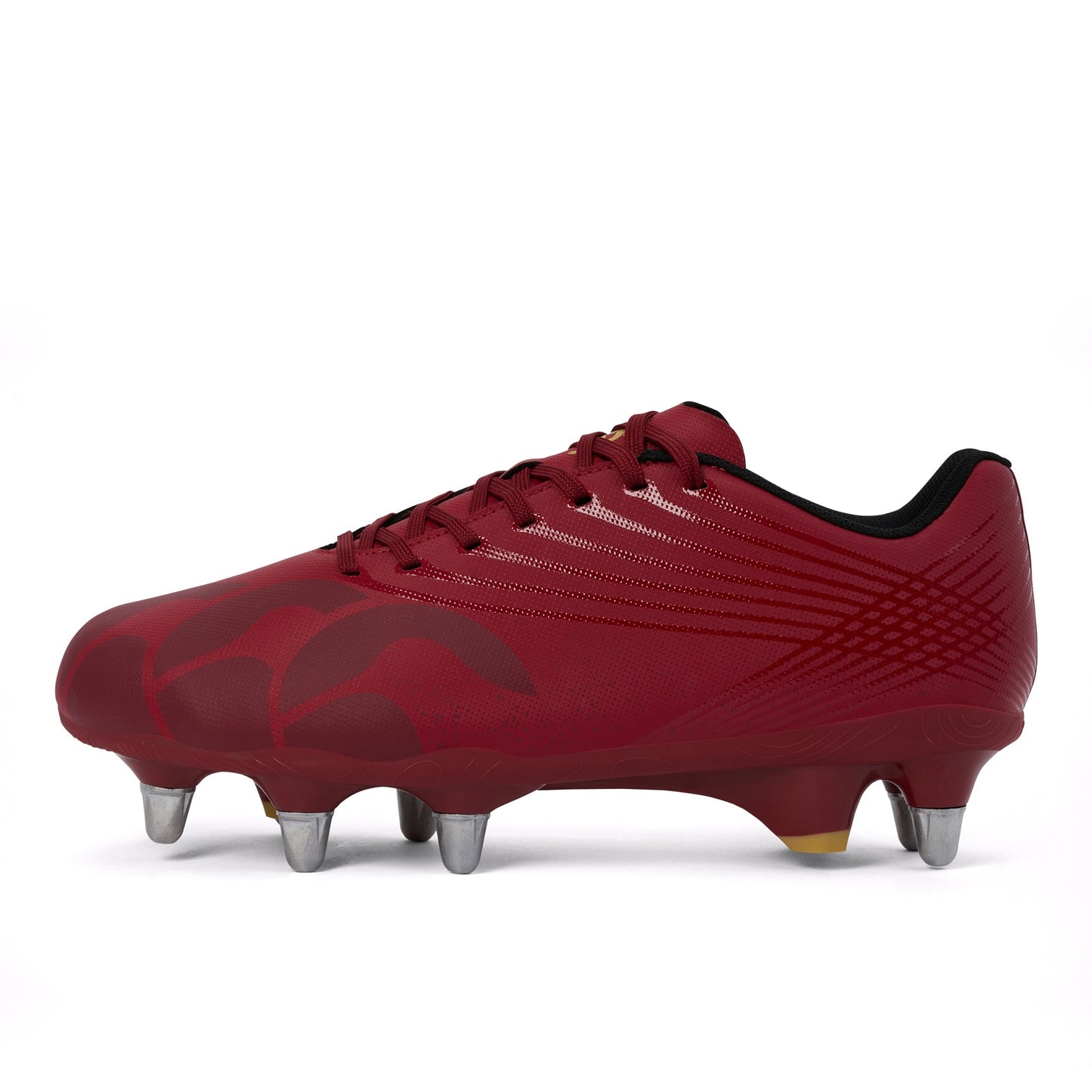 Canterbury Stampede Team Rugby Boot SG designed for soft ground, featuring durable materials and cleats for rugby playing conditions.