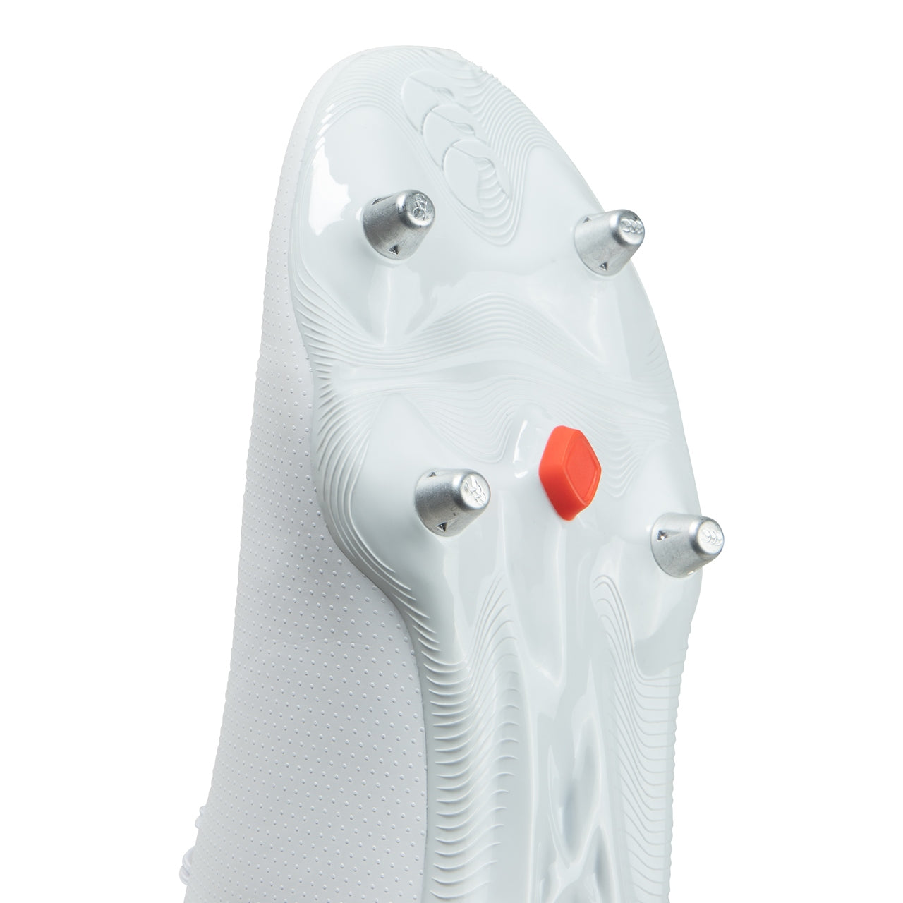 Canterbury Speed Raze Sg rugby boot with black and red design, featuring firm studs and breathable upper for optimal performance.