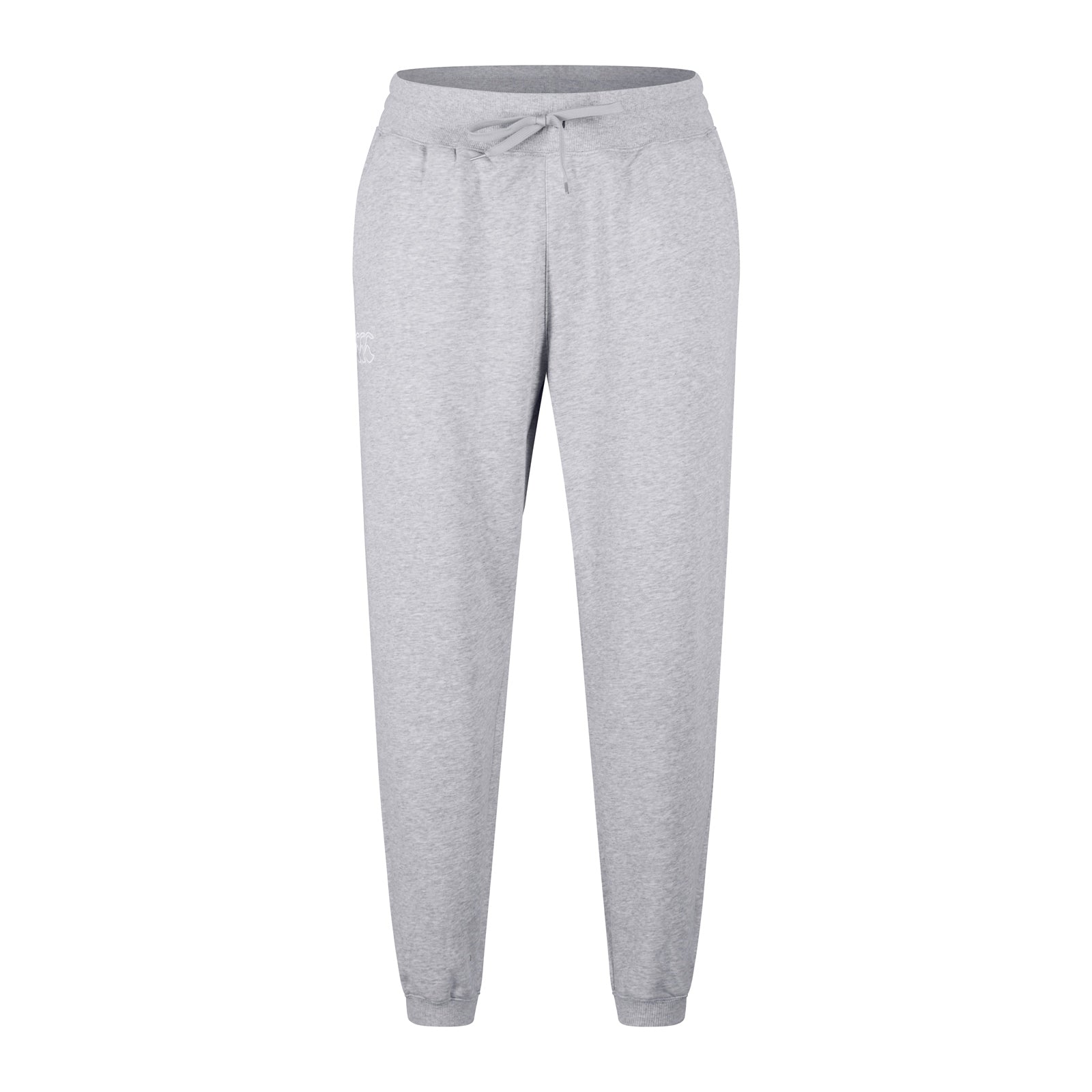 Canterbury Rugby Leisure Sweatpant in navy with elastic waistband and logo, casual athletic wear for comfortable rugby-inspired style.