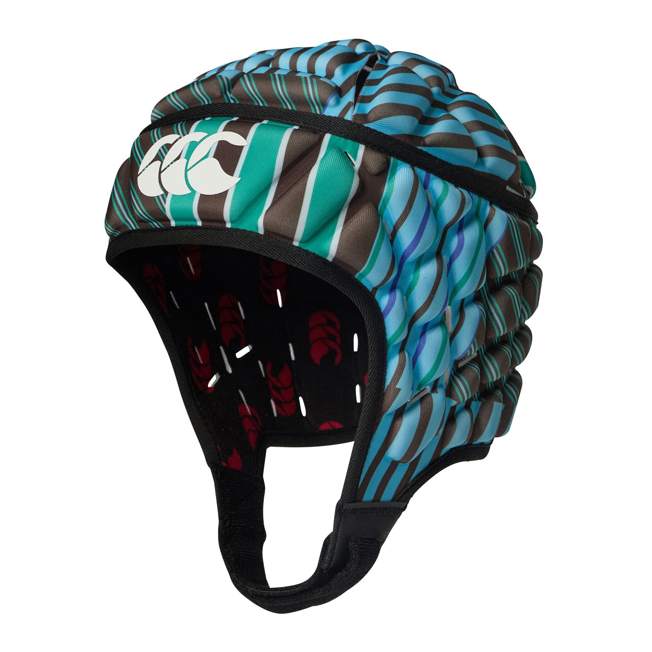 Canterbury Uglies Raze rugby headguard with padded design and adjustable straps, designed for protection during rugby matches.