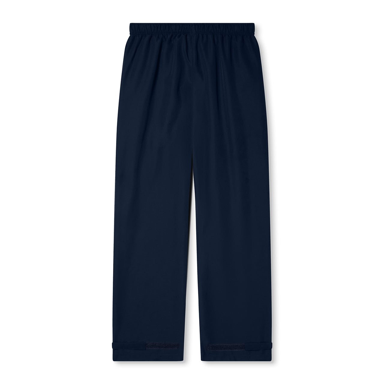 Canterbury women's open hem rugby pants, showing navy athletic pants with open hem design and Canterbury logo detail.