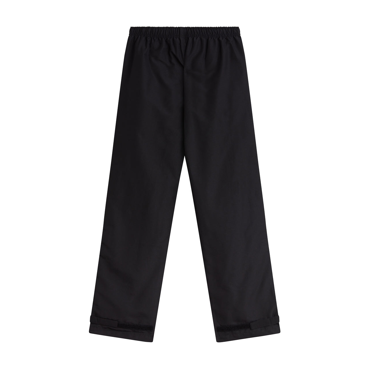 Canterbury women's open hem rugby pants in black with white accents, featuring a sporty fit and flexible fabric for active wear.