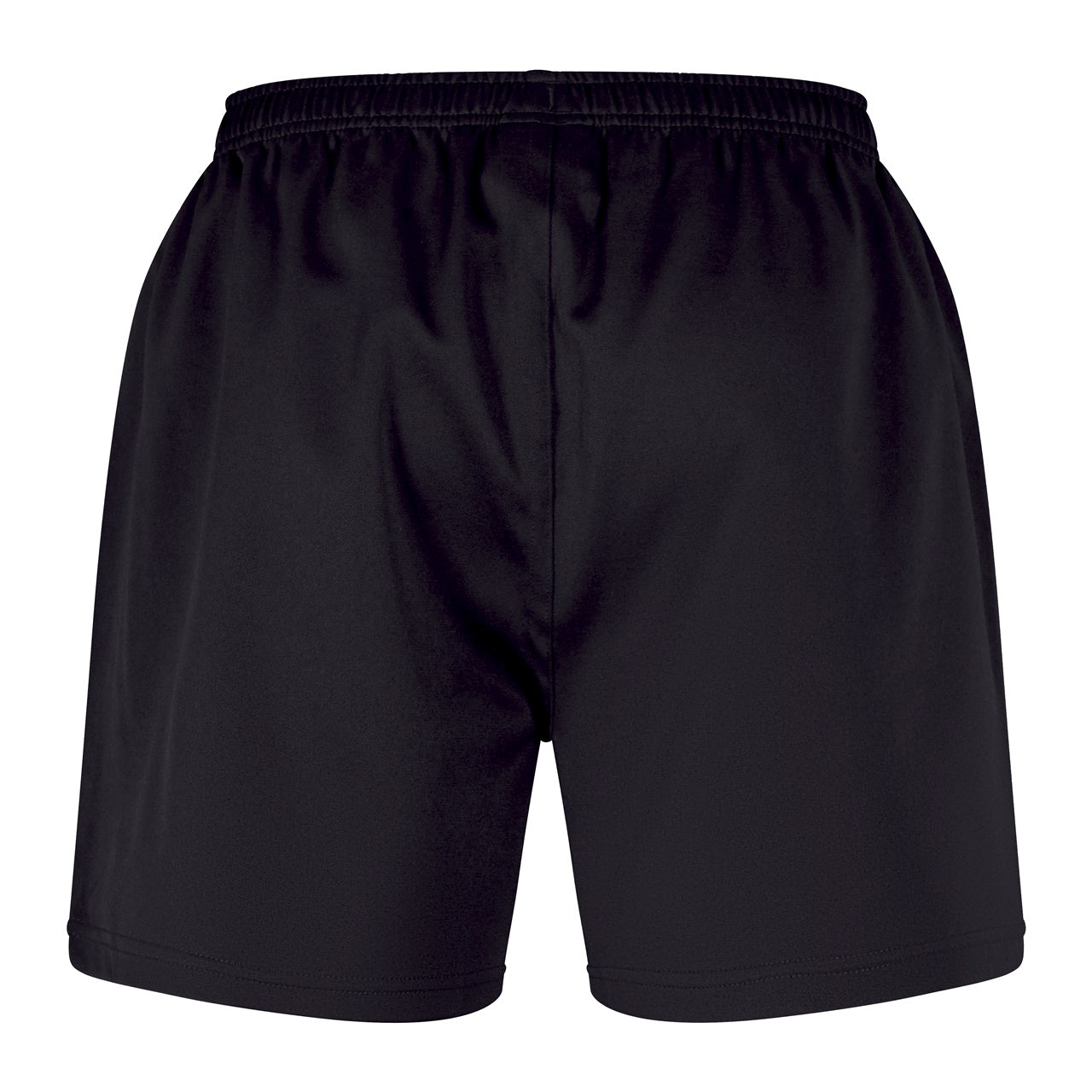 Canterbury Professional Poly Short 2.0 Senior rugby shorts in navy and white, featuring lightweight fabric and elastic waistband.