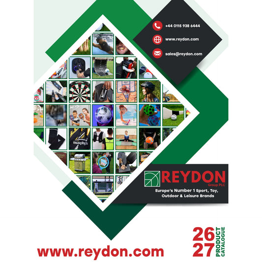 Precision Reydon Group Catalogue 2026/27 Euro Priced sporting goods catalog cover with product images and branding.