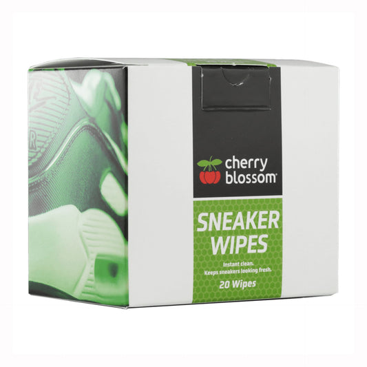 Cherry Blossom Sporting Goods Cherry Blossom Sneaker Wipes for cleaning and freshening athletic shoes, shown in a compact pack.