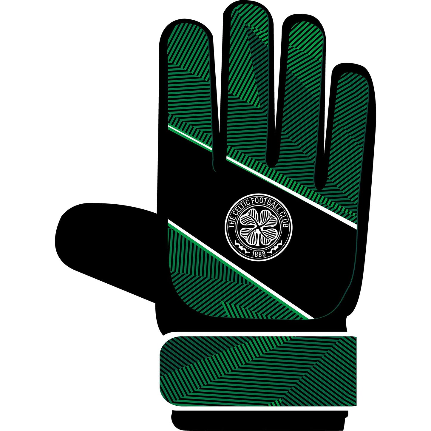 Team Merchandise goalkeeper gloves with padded palms and adjustable wrist straps, designed for soccer goalkeepers.