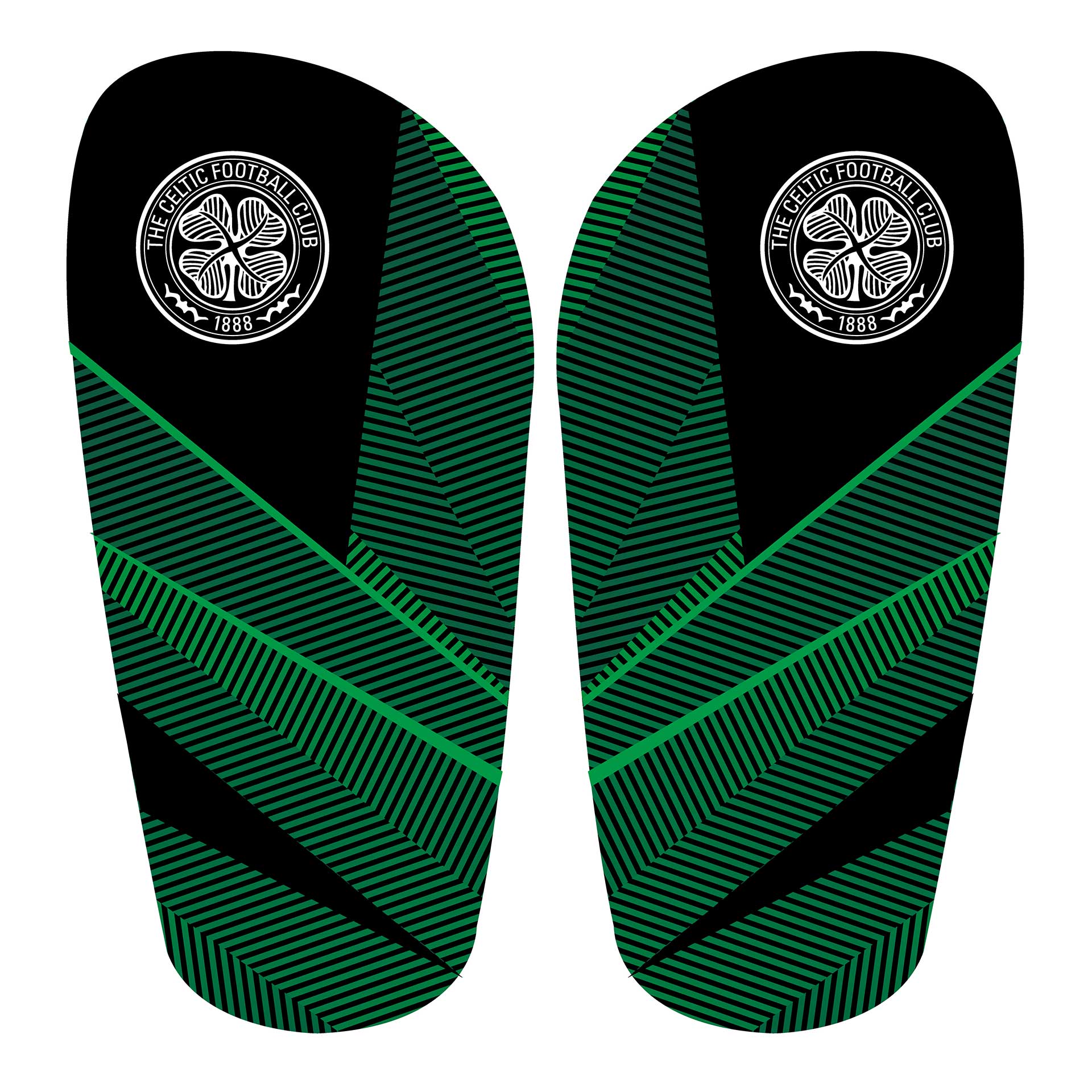 Team Merchandise slip-in shin guards for sports, showing lightweight protective padding designed for athlete comfort and safety.