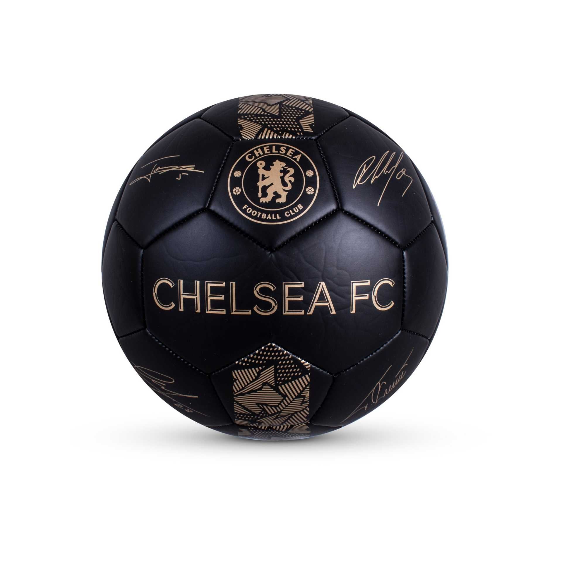 Team Merchandise Phantom Signature Football Size 5, sporting goods, showing a black and white design with team signatures.