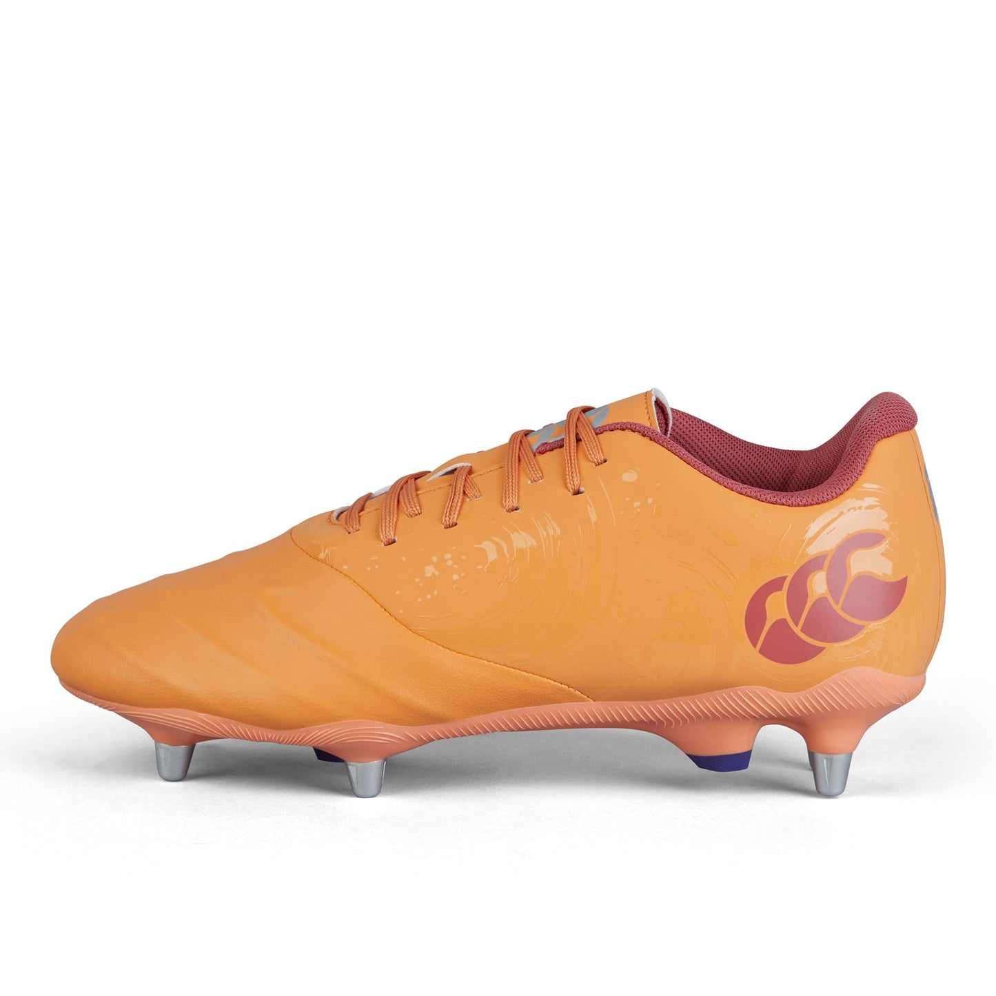Canterbury Genesis Team Rugby Boot SG showing black and red design with cleats for rugby performance.