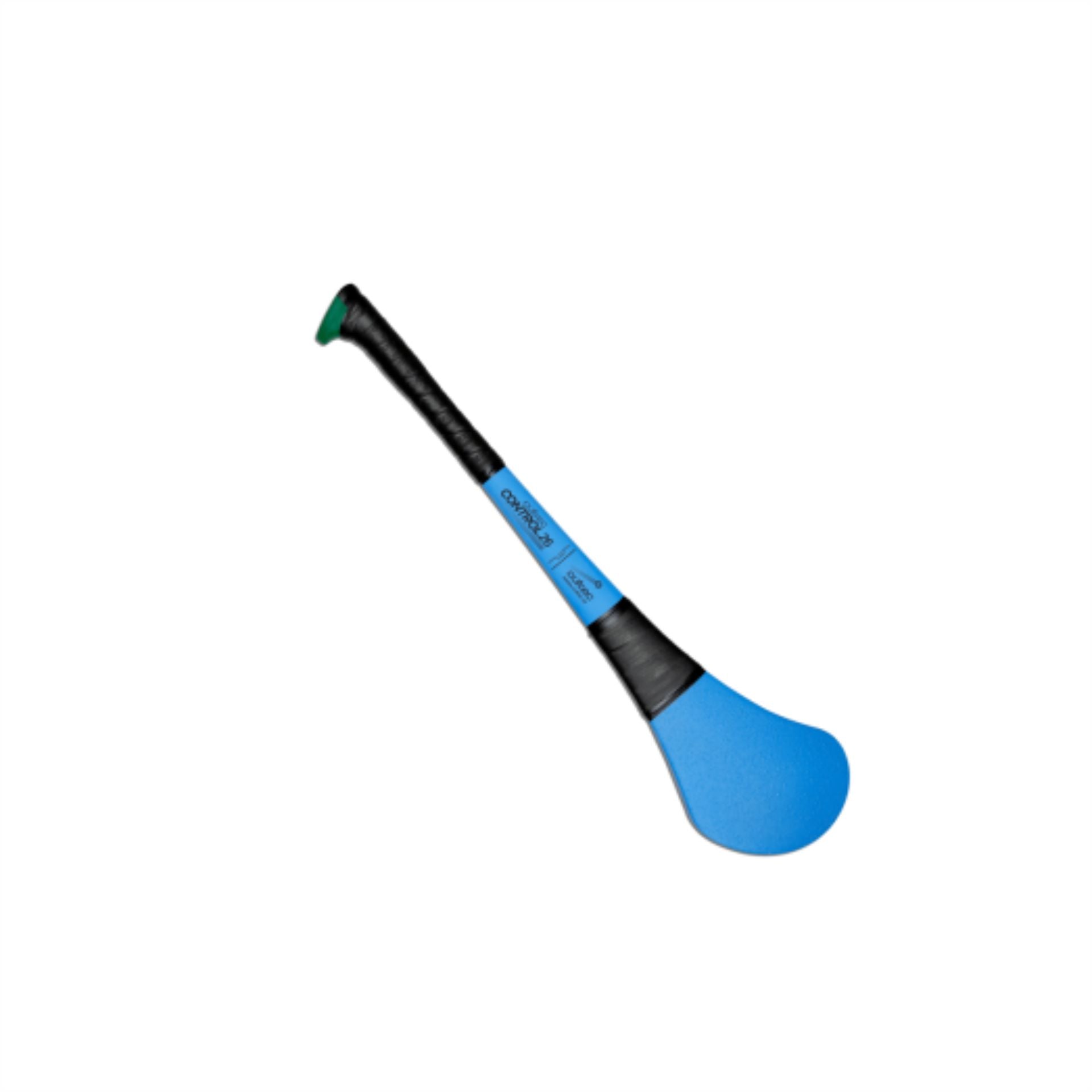 Cúltec Cultec control coloured composite hurling stick with grip and vibrant colors, designed for hurling sports.