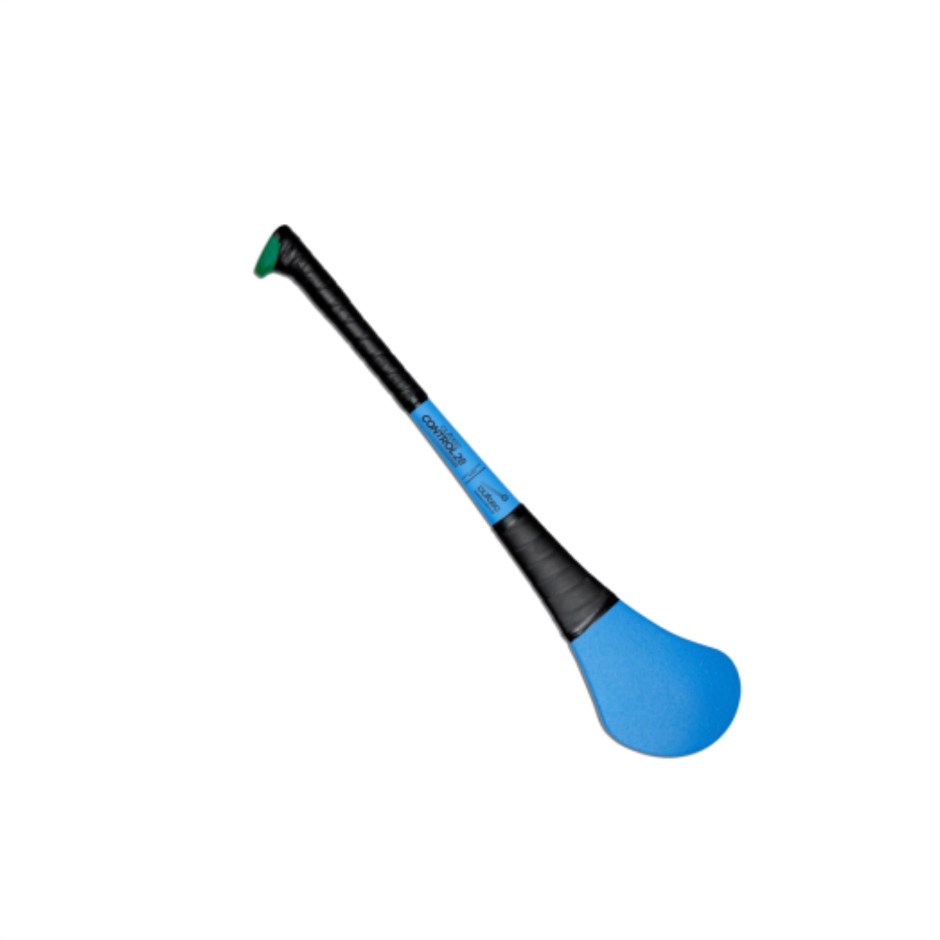 Cúltec Cultec Control Coloured Composite Hurling Stick for sporting goods, showing the vibrant colored design and grip details.