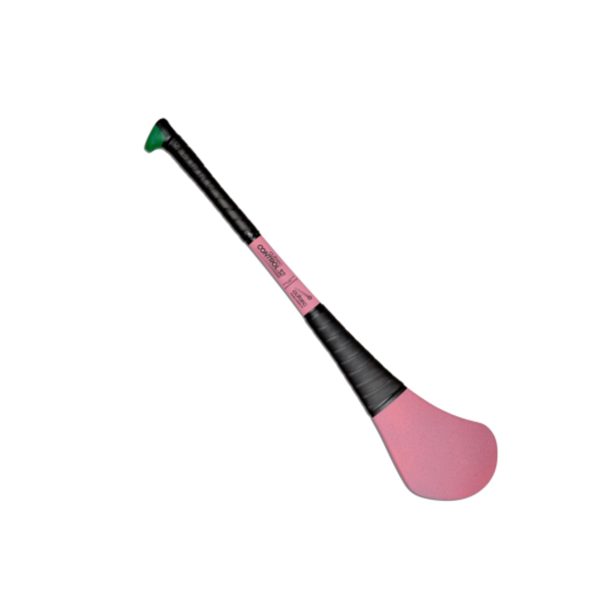 Cúltec Cultec Control Coloured Composite Hurling Stick with vibrant red and black design, sporting goods equipment for hurling.