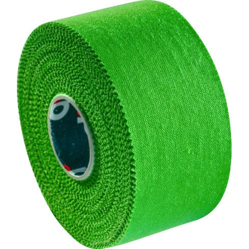 D3TAPE athletic sports tape 38mm wide and 13.7m long, medical-grade tape for sports injury support, shown rolled on a white surface.