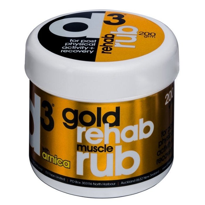 D3Tape Gold Rehab Muscle Rub 200G