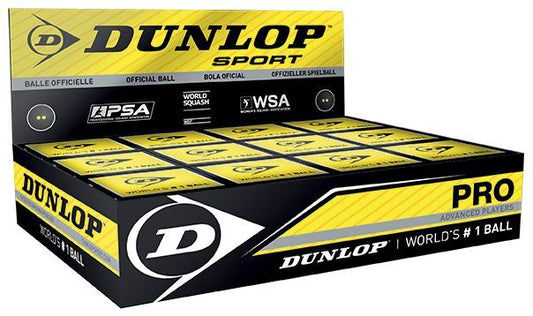Dunlop Pro Squash Balls 1 Ball Box 12