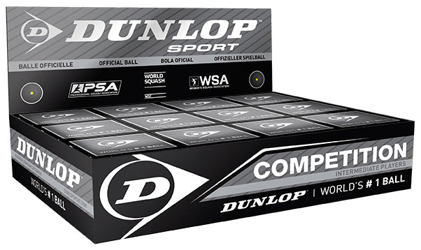 Dunlop Competition Squash Balls 1 Ball Box 12