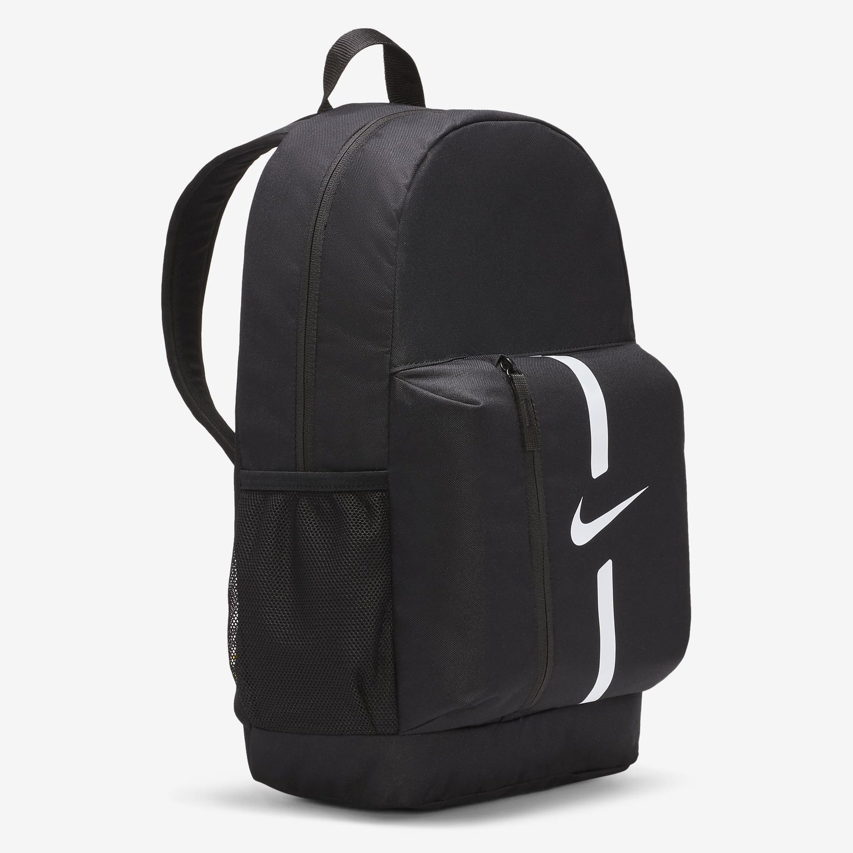 Nike Academy Team Backpack Junior youth sports rucksack with multiple compartments and adjustable straps, designed for active kids.