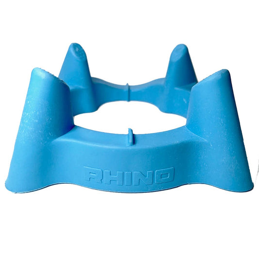 Rhino Dave Alred performance kicking tee for rugby, bright orange with Rhino branding, designed for optimal ball placement.