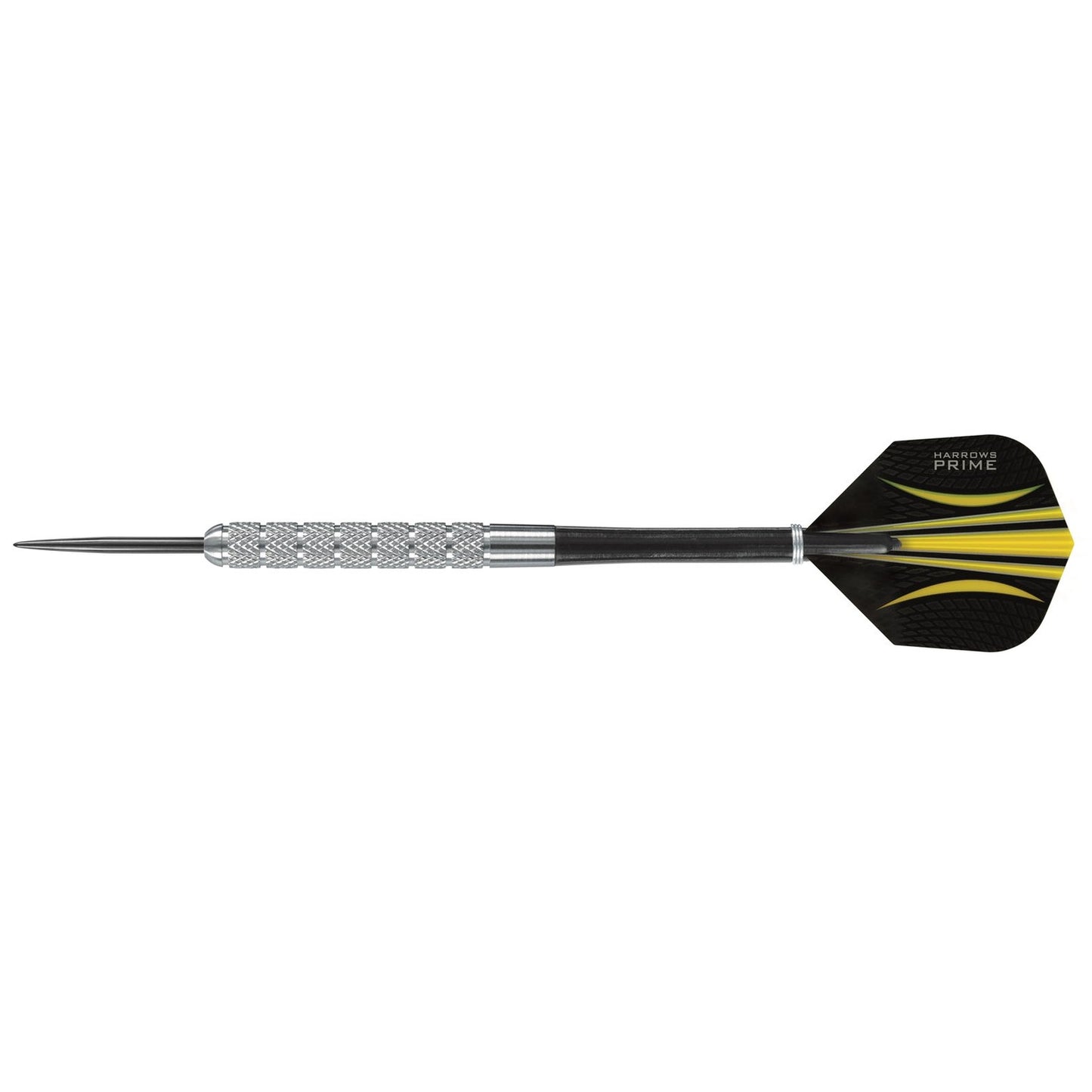 Harrows Torpedo Tungsten Darts with sleek metal barrels and pointed tips, designed for precision in dart games.