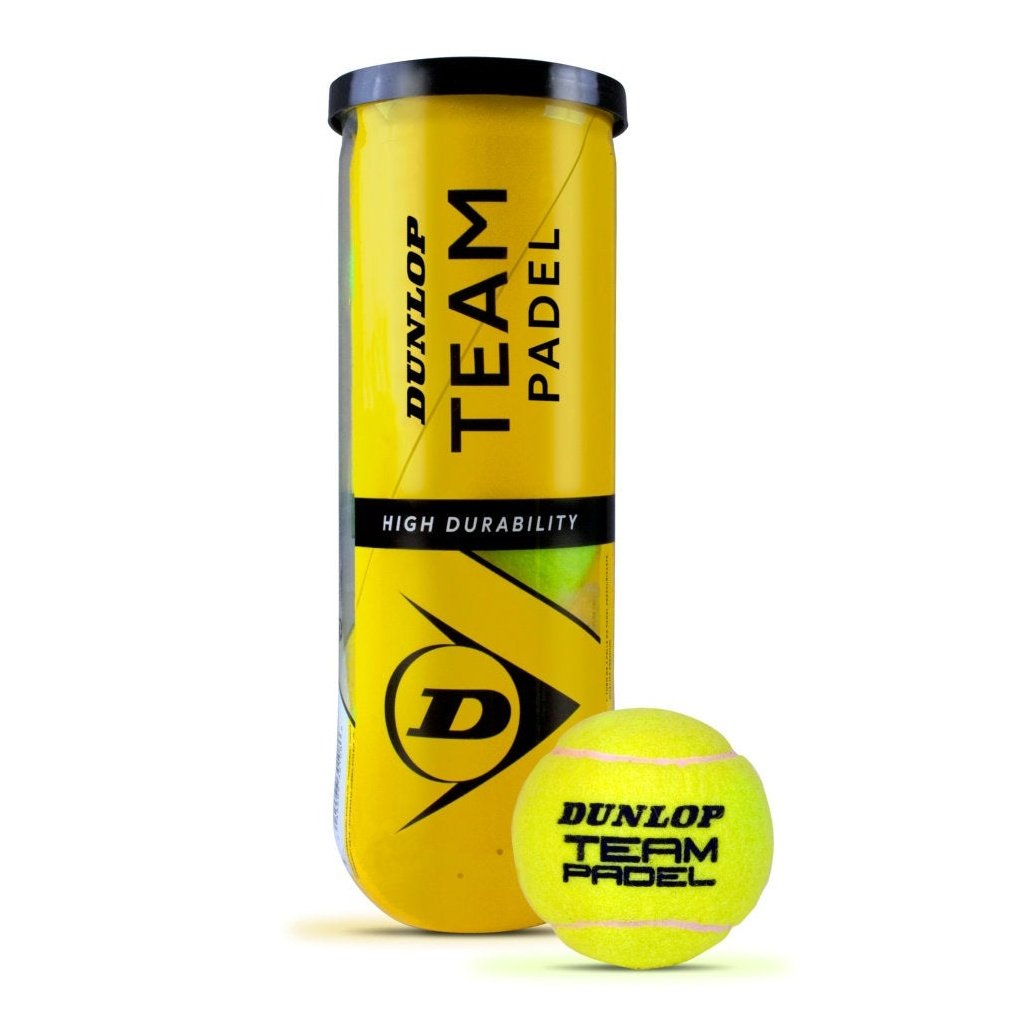 Dunlop Padel Team Balls 3 Ball Tube