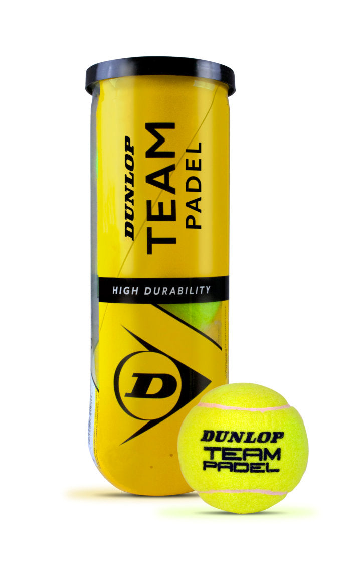 Dunlop Padel Team Balls 3 Ball Tube
