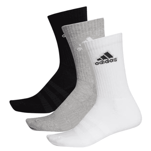 Adidas Logo Cushioned Crew Sock 3 Pack