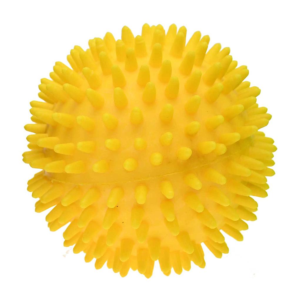 Pre-Sport Soft Touch Spike Ball 100mm sensory toy with textured surface for tactile stimulation and sensory play.