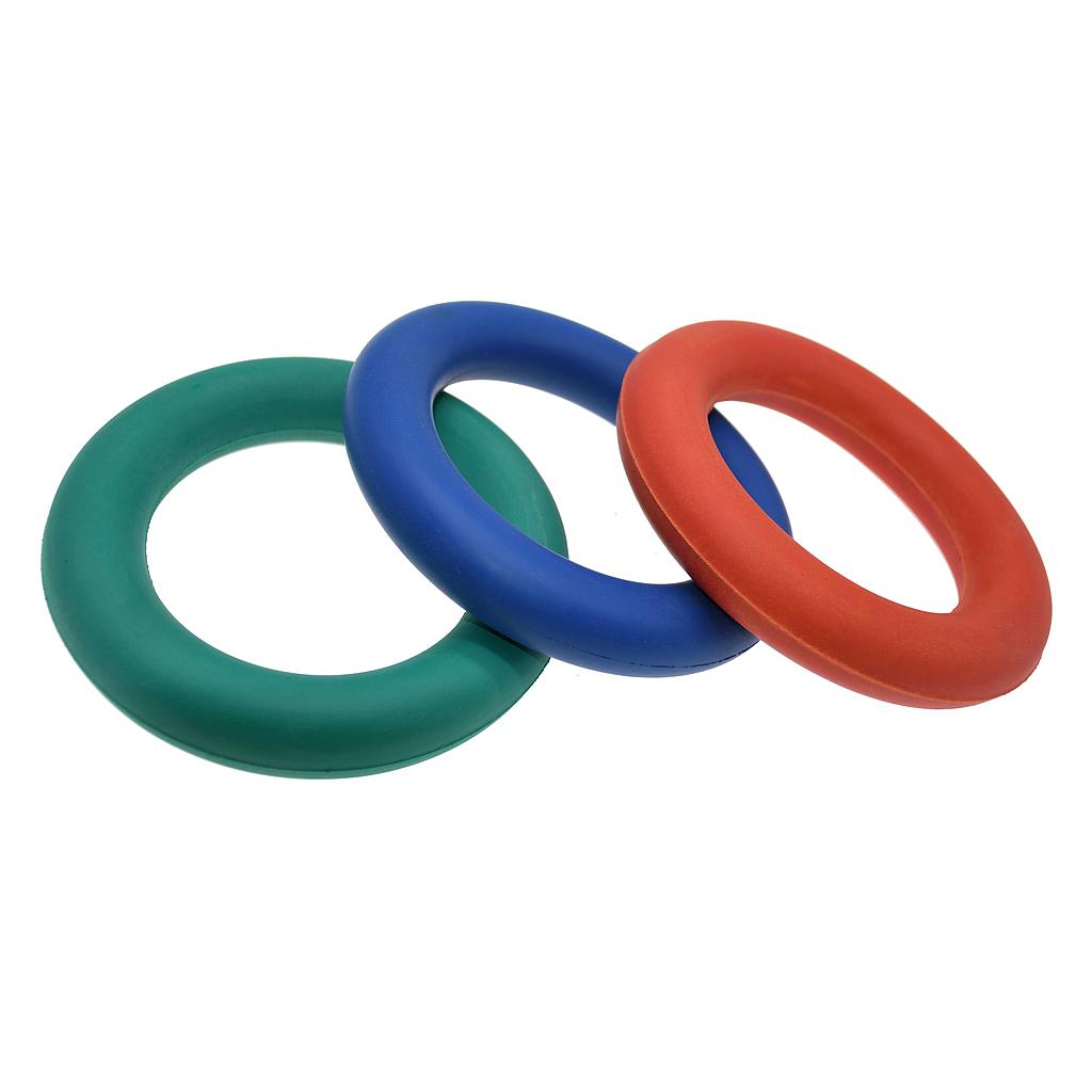 Pre-Sport sponge rubber ring for sporting goods, close-up view showing soft, flexible texture and circular shape.